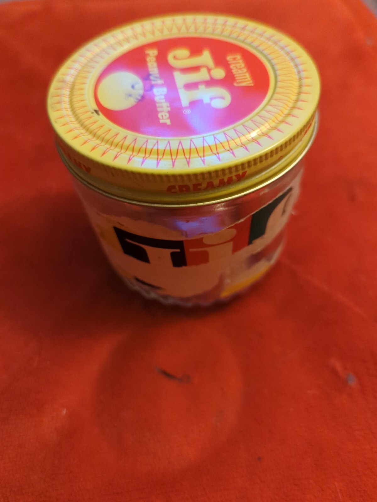 Vintage Jif Peanut Butter Glass Jar 3 1/2 Jar. Peeled Label eBay