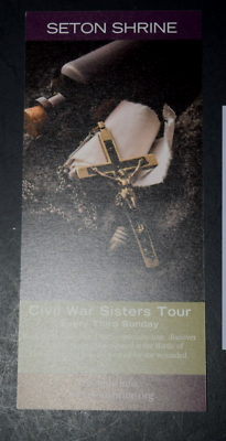 MOTHER SETON NTL SHRINE "Color Brochure/Flyers (4" x 9" Fold ...