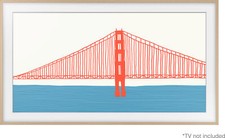 Samsung 55" The Frame Customizable Bezel Modern Fits 2021 55" Samsung QN55LS03