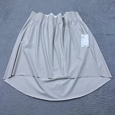 NWT Athleta Cosmic Skirt Beige Pull On Lightweight Athletic Flirty Hi Low Hem 3X