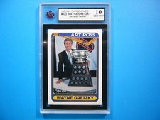 1990/91 O-PEE-CHEE NHL HOCKEY CARD #522 WAYNE GRETZKY TROPHY KSA 10 GEM MINT OPC