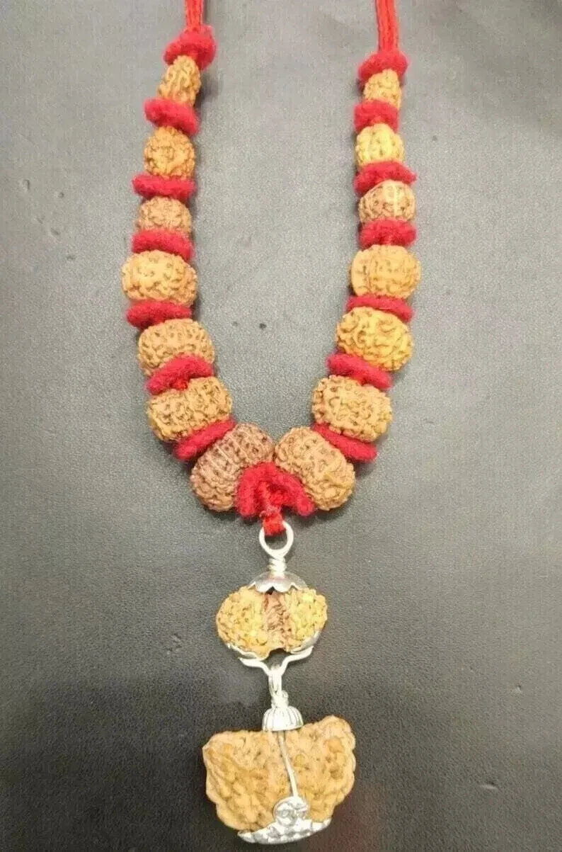 1-14 Mukhi Rudraksha Mala With 3 More Beads : Exclusive Collector's Edition