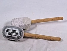  2X bowl Rings Remover Pumice Cleaning Stone With Brush & Handle NEW 