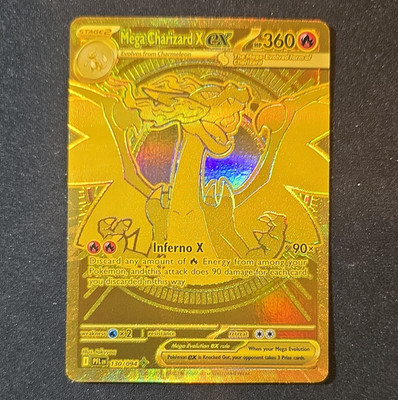 Mega Charizard X EX 130/094 Me02: Phantasmal Flames Holo Mega Hyper Rare 360 HP