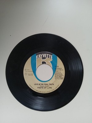 Facts Of Life - Love Is The Final Truth / Sometimes - Kayvette 5128 45 RPM Soul