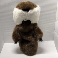 Groundhog Beaver Golf Putter Headcover Plush Head Cover Fits Blade Mallet Clubs