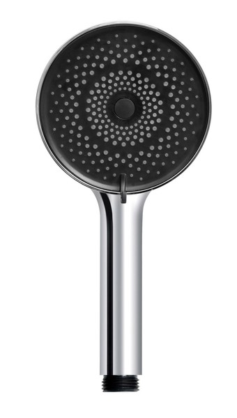 Wenko Duschkopf Schwarz Ø12 Cm – Wassersparende Handbrause Mit 3 Funktionen-image