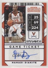 2020 Panini Contenders Draft Picks Game Ticket Blue /99 Mamadi Diakite Auto 07n0