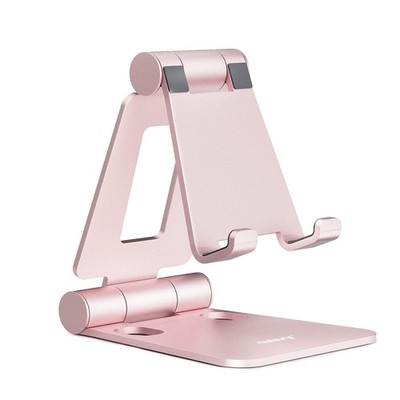 NULAXY Verstellbar Handy Ständer Tisch, Faltbarer Halterung D-Roségold 