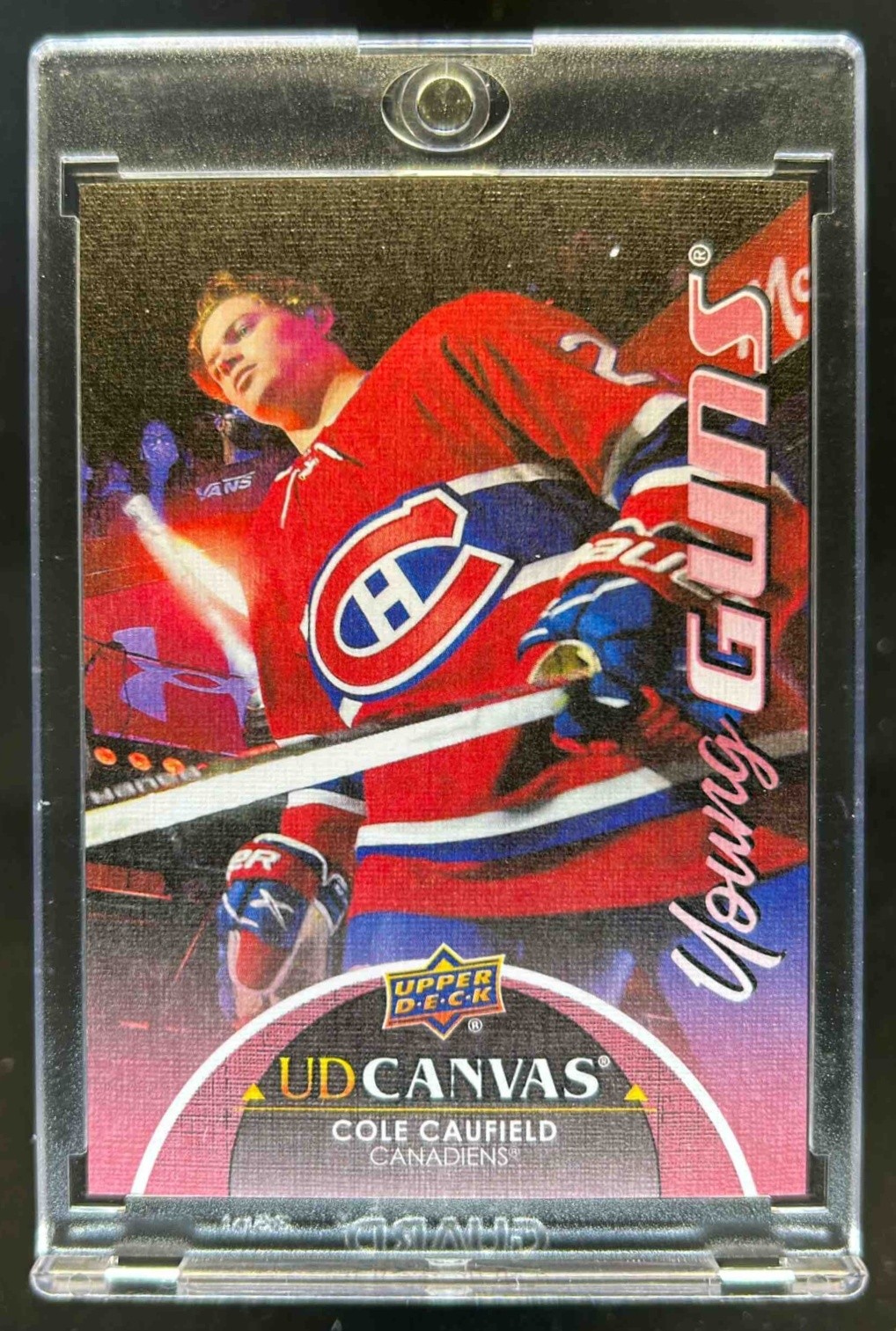 2021-22 Upper Deck Cole Caufield UD Canvas Young Guns RC #C211 Canadiens