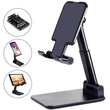 Adjustable Cell Phone Stand Holder Desk Dock Mount for iPhone iPad Kindle Tablet