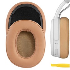 Geekria Ear Pads for Skullcandy Crusher Wireless, Crusher Evo Headphones Brown