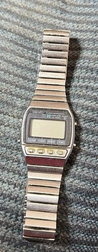 Vintage Seiko Digital Alarm Chronograph 120684 Original Owner Needs Battery