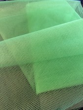 3 Yards Nylon Netting Lime Green. 70 -72 Inches Wide