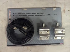 TruckSpec BAK2254 Build-a-Kit Dual CB Antenna Mount & 18' RG59A/U Cable System