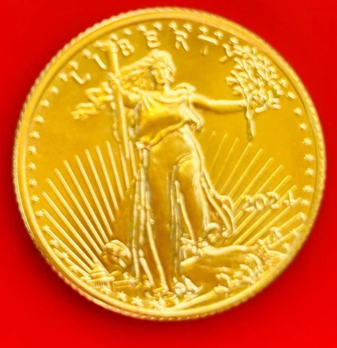 Photo of a 2024 American Gold Eagle 1/4 oz from an eBay listing that sold on Jul 19, 2026