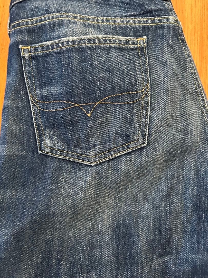 RRL Damage Processing Dark Blue Denim - image 9