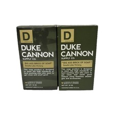 DUKE CANNON BIG ASS BRICK OF SOAP 10 OZ GREEN BAR - SMELLS LIKE VICTORY Lot Of 2