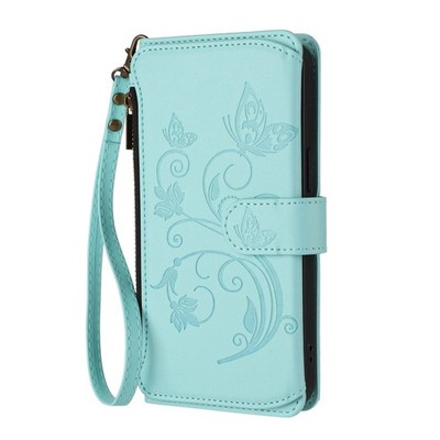 Hülle für Redmi Note 14 13 12 11 10 Doka Reißverschluss Leder Wallet Flip Cover