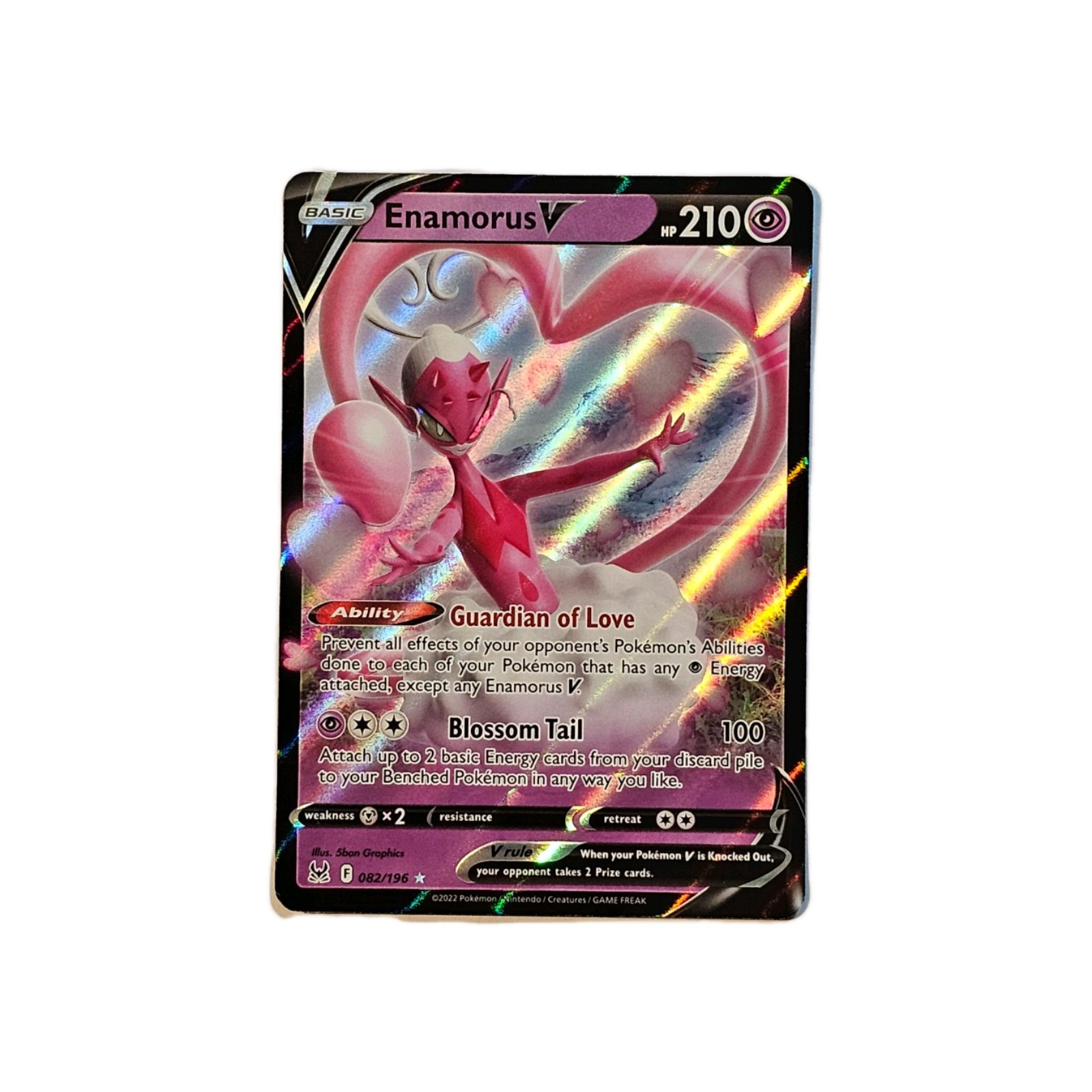 Pokemon Card Enamorus V #82 Lost Origin Holo English
