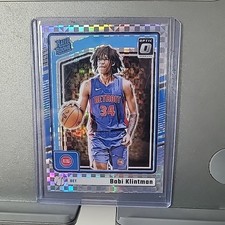 BOBI KLINTMAN 2024-25 PANINI OPTIC RATED ROOKIE CHECKERBOARD #289 - PISTONS