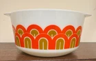 Vintage 1970s Pyrex 'Arches or Fish Scales' Mixing Bowl Handles #344 (3 quarts)