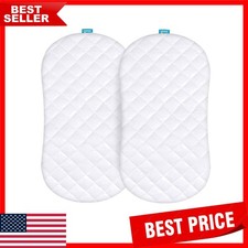 Luxurious 2-Pack Waterproof Bassinet Mattress Pad for Halo BassiNest Sleeper