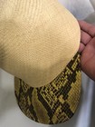 Stella McCartney Straw and Faux Python Baseball Cap Size 58 Made In Italy — photo 5