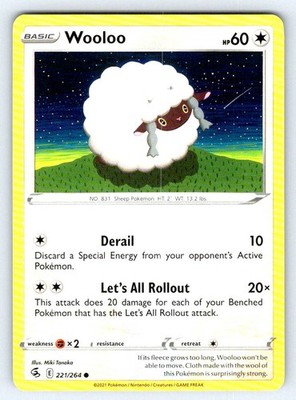 Wooloo (221) SWSH08: Fusion Strike SWSH08 221/264 NM Miki Tanaka
