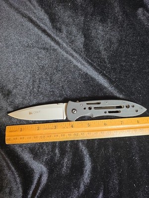 CRKT 6753 Crawford Point Guard 4.75'' Black Linerlock Folding Pocket Knife