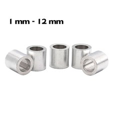 Cuerda de alambre de aluminio Crimpado topes finales 1 mm - 12 mm cuerda de acero manguitos de presión