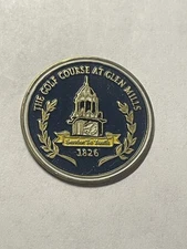 Rare The Golf Course At Glen Mills 1" Coin Style Golf Marker - Glen Mills, PA