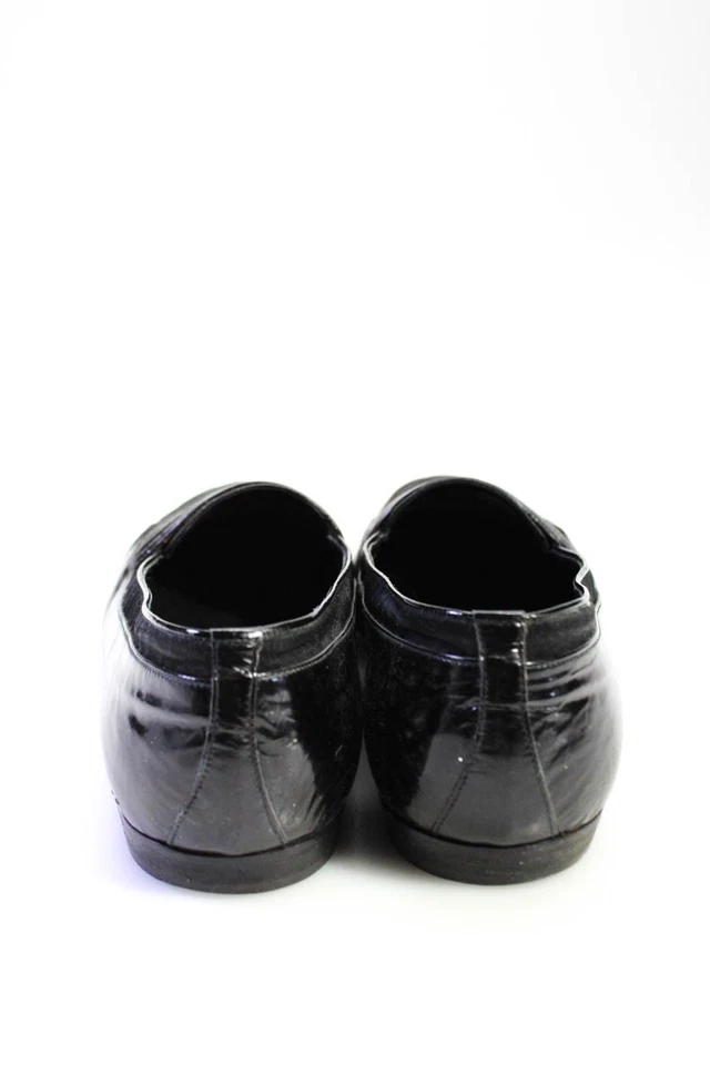 Mocassim Botticelli masculino de náilon com acabamento em couro preto tamanho 10,5 D - Imagem 3 de 4