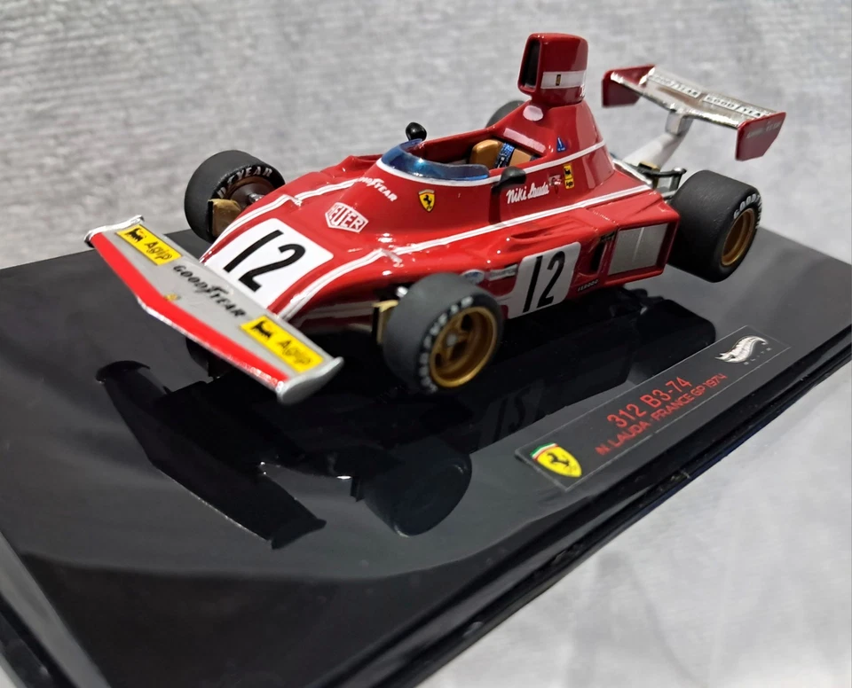 FERRARI 312 B3-74 Niki LAUDA N°12 HOT WHEELS ELITE V8371 1/43 FRANCE GP 1974 - Photo 1/4
