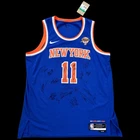 2025-26 New York Knicks Team Signed Autographed Nike Jersey NBA Finals Proof