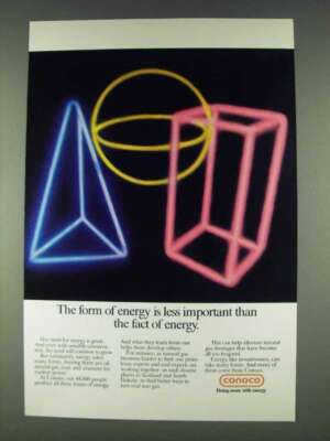 1978 Conoco Oil Ad - The Fact of Energy