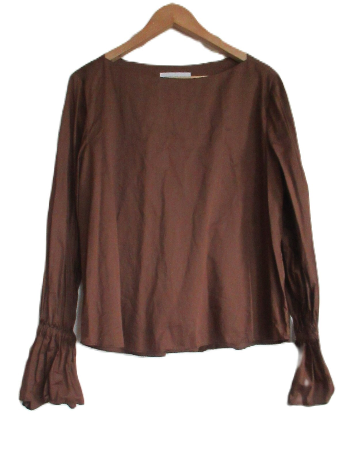 Something Navy brown pullover blouse size medium,… - image 1