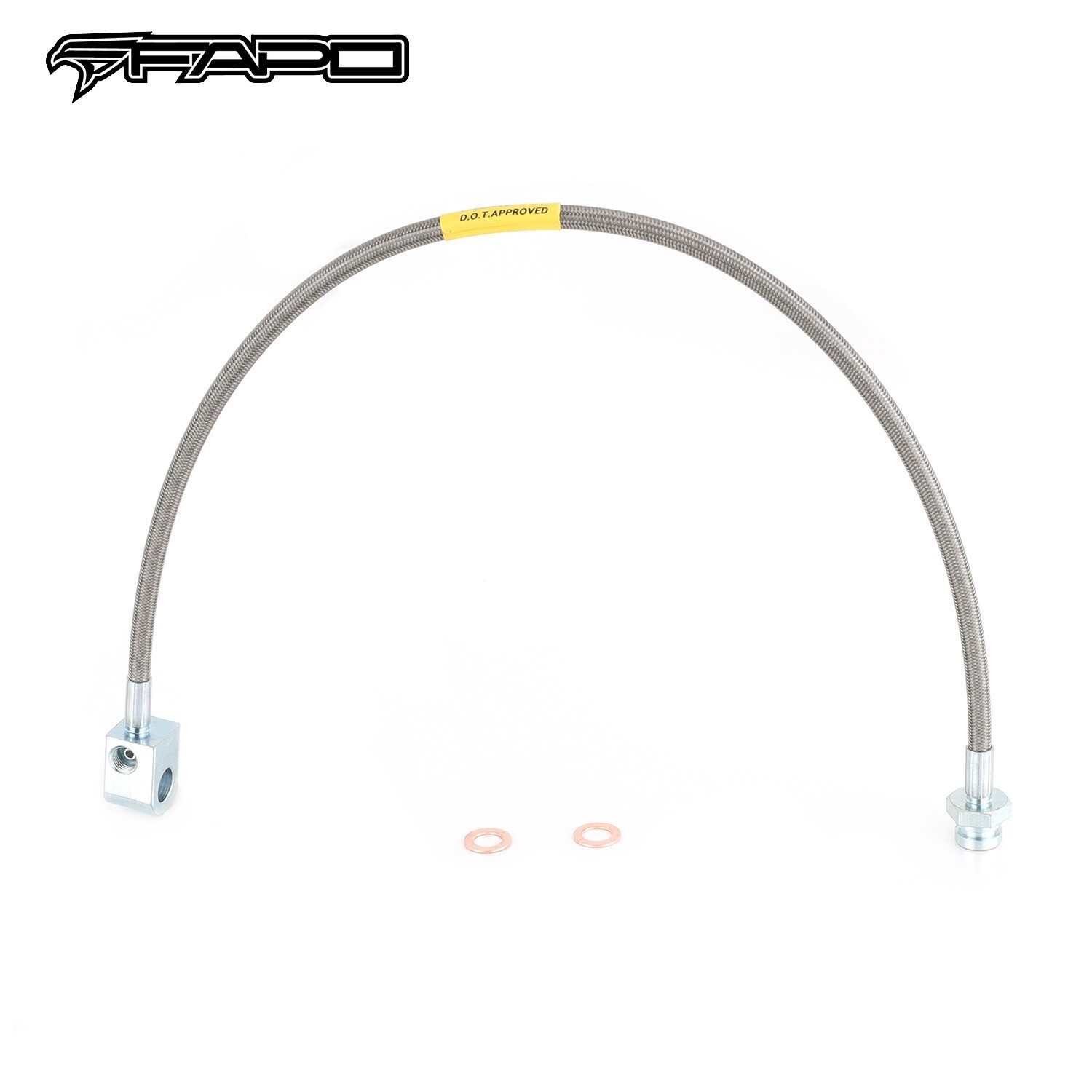FAPO Rear Extended SS Brake Lines for Ford F-150 XLT Bronco 1980-1996 1991 1992
