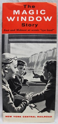 NEW YORK CENTRAL SYSTEM RAILROAD THE MAGIC WINDOW STORY BROSCHÜRE GUIDE 1956