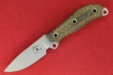 2002 Busse Active Duty .15" Saber Ground Doublecut INFI Blade Green Linen Handle