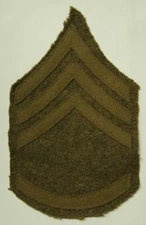 WW1 US Army Wool First Sergeant Chevron - 3 Up - 1 Down  J