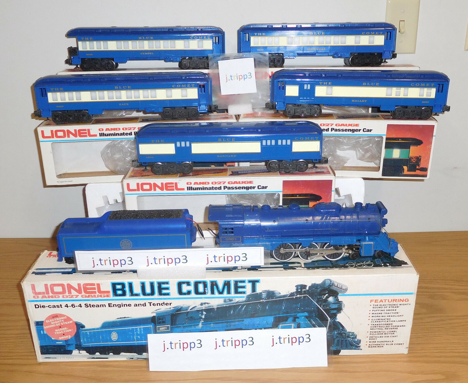 blue comet train set