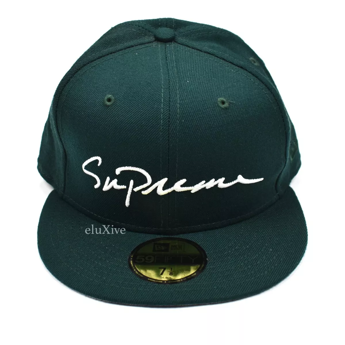 supreme new era cap classic script Green