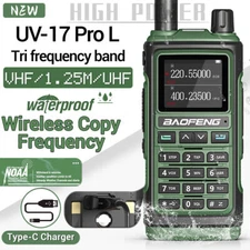 Baofeng UV-17 Pro L Walkie Talkie Tri-Band Ham Amateur Two Way Radio NOAA UV-5R