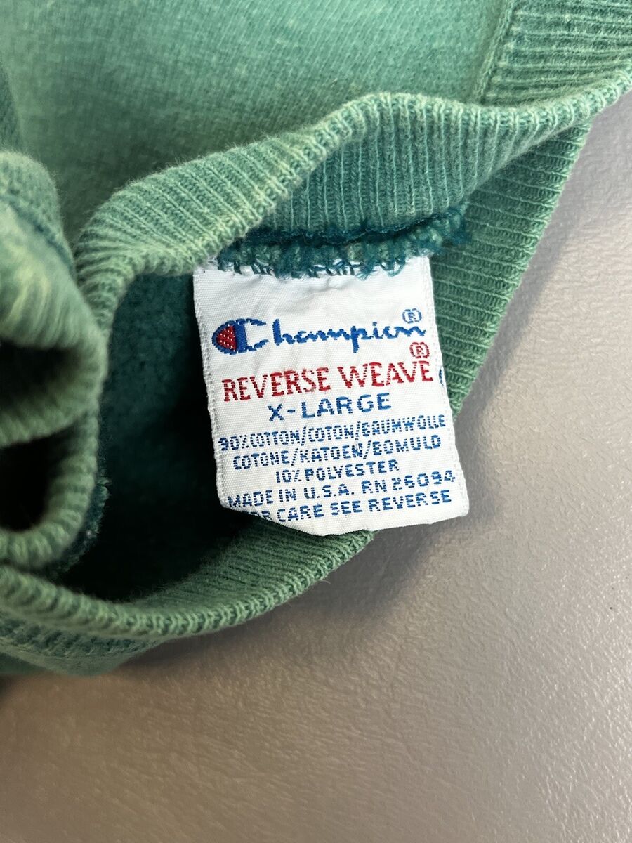 Vintage 90s Champion Reverse Weave Sweatshirt Mens XL Green Vintage 90s Champion Reverse Weave Sweatshirt Mens XL Green