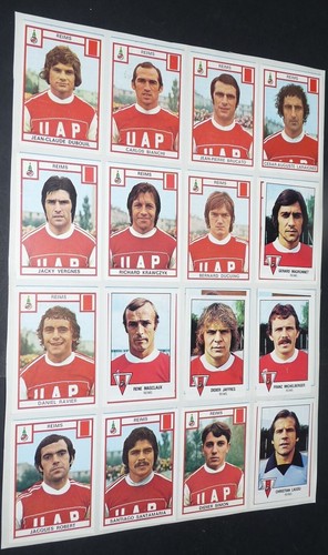 31 IMAGES A RECUPERER STADE REIMS AS MONACO PANINI FOOTBALL 1976 1979
