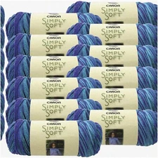 Oceana Soft Strokes Yarn Set - 12 Pack: Vibrant, Smooth, and Colorful Fiber Art