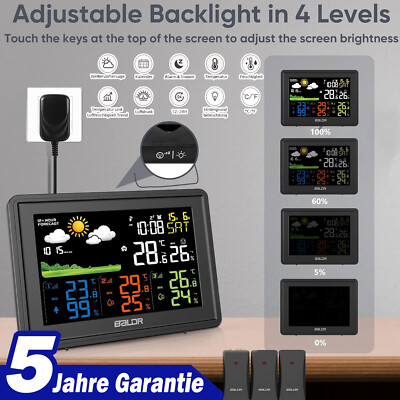 Wetterstation Funkwetterstation Digitales Thermometer - Foto 4
