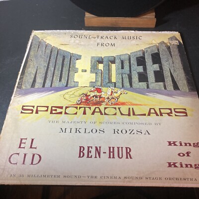 Sound Track Music From Wide-Screen Spectaculars VINYL LP_EL CID / BEN HUR  