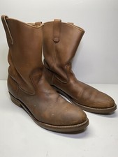 Red Wing Pecos 1155 Nailseat Pull On Boots Brown Leather Sz. 13AA USA MADE